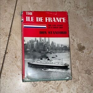 The Ile De France Book by Don Stanford - Red Cover